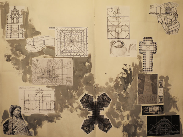 Fig. 9 y 10: Páginas del scrapbook donde se observan diversos recortes y estudios de imágenes.